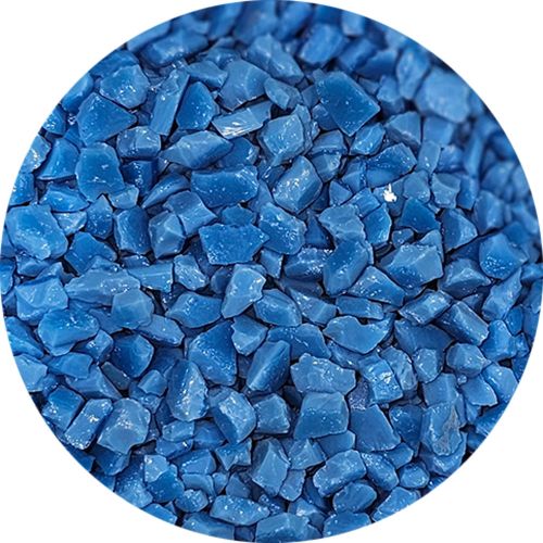 WF9570-Wissmach Glass Frit Coarse Reactive Blue Opal 96-14 1Lb. - 96 COE