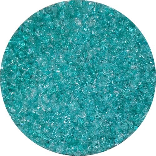 WF9574-Wissmach Glass Frit Medium Emerald Coast Trans. 96-18 1Lb. - 96 COE