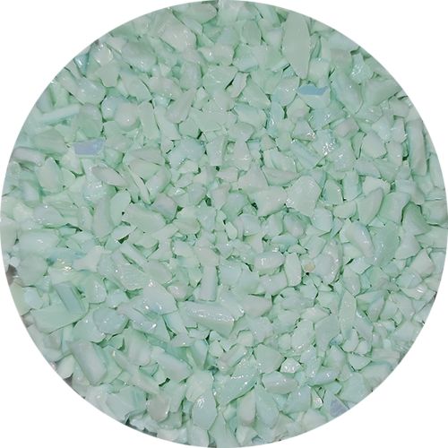 WF9580-Wissmach Glass Frit Coarse Pale Green Opal 96-06 1Lb. - 96 COE