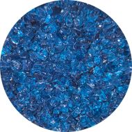 WF9590-Wissmach Glass Frit Coarse Peacock Blue Trans. 96-19 1Lb. - 96 COE