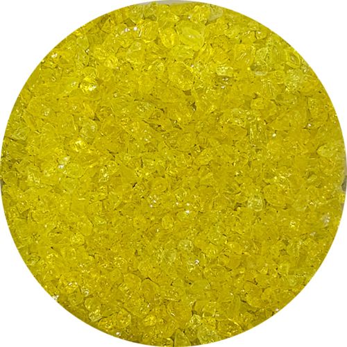 WF9601-Wissmach Glass Frit Coarse Yellow Trans. 96-59 1Lb. - 96 COE