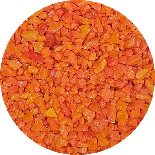 WF9607-Wissmach Glass Frit Coarse Orange Opal 96-42 1Lb. - 96 COE