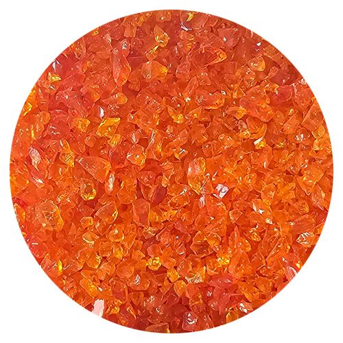 WF9657-Wissmach Glass Frit Coarse Orange/Red Trans. 96-51 1Lb. - 96 COE