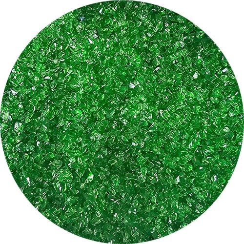 WF9696-Wissmach Glass Frit Medium Fusible Irish Green Trans. 96-343 1Lb. - 96 COE