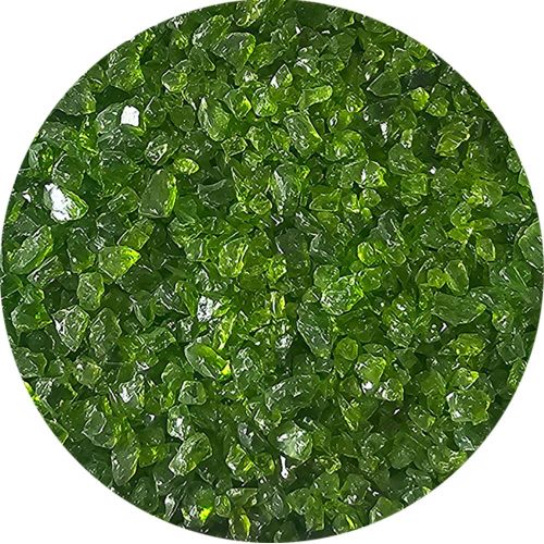 WF9702-Wissmach Glass Frit Coarse Green/Yellow Trans. 96-1146 1Lb. - 96 COE