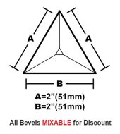 BVT22-Triangle Bevel 2"x 2"x 2" 