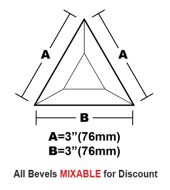 BVT33-Triangle Bevel 3"x3"x3"