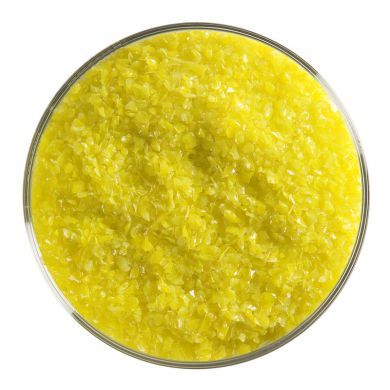 BU012092F - Bullseye Frit Medium Canary Yellow Opal 1lb Jar - 90 COE