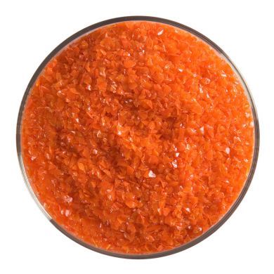 BU012592F- Bullseye Frit Medium Orange Opal 1lb Jar - 90 COE