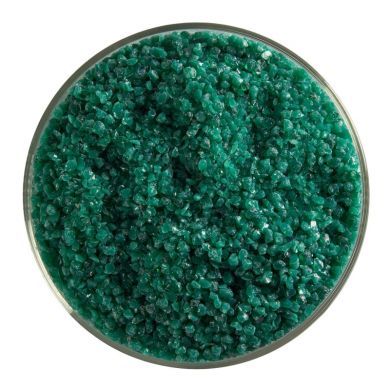 BU014592F- Bullseye Frit Medium Jade Green Opal 1lb Jar - 90 COE