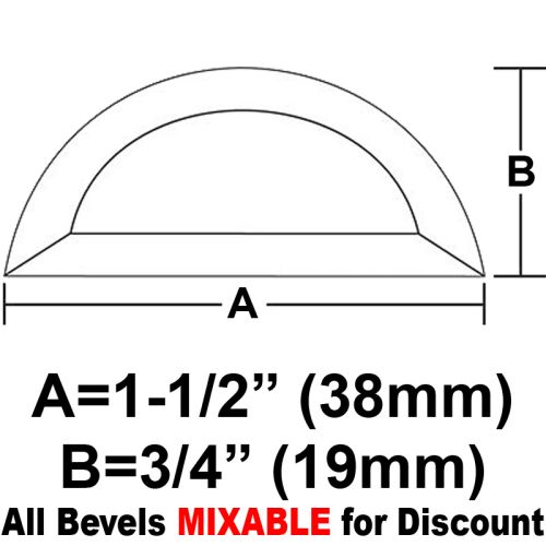 BVHR15-Half Circle Bevel 1.5"x3/4"