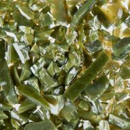 UF5095-Oceanside Frit Coarse Olive Green Opal #78296 8.5oz Jar - 96 COE