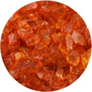 Y960905C4-Youghiogheny Frit Coarse Orange Transparent 4oz Jar - 96 COE (#905)