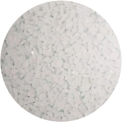 Y961000C8-Youghiogheny Frit Coarse White Opal 8oz Jar - 96 COE (#1000)