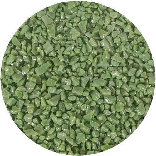 Y964003C4-Youghiogheny Frit Coarse Fern Green Opal 4oz Jar - 96 COE (#4003)