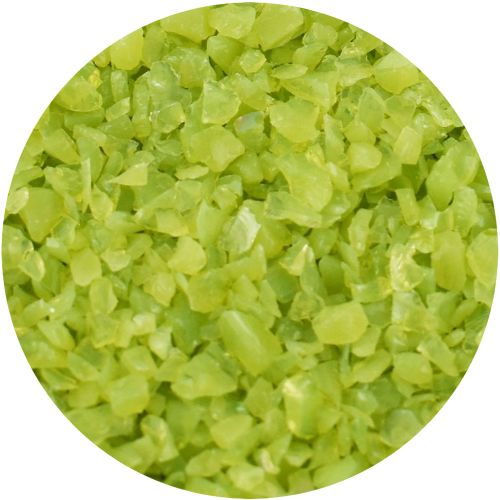 Y964500M4-Youghiogheny Frit Medium Lime Green Opal 4oz Jar - 96 COE (#4500)