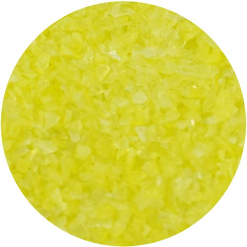 Y965000F4-Youghiogheny Frit Fine Yellow Opal 4oz Jar - 96 COE (#5000)